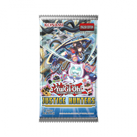Yu-Gi-Oh! TCG: Justice Hunters Booster Pack i gruppen SELSKABSSPIL / Kortspil hos Spelexperten (YGO-JUHU-BOS)