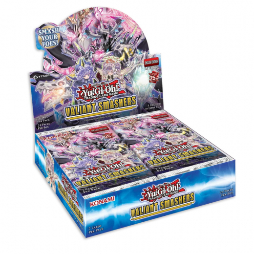 Yu-Gi-Oh! TCG: Valiant Smashers Booster Display i gruppen SELSKABSSPIL / Kortspil hos Spelexperten (YGO-VASM-EN-DIS)