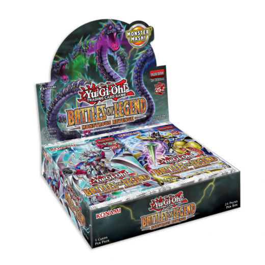 Yu-Gi-Oh! TCG: Battles of Legend: Monstrous Revenge Booster Display i gruppen SELSKABSSPIL / Kortspil hos Spelexperten (YGO470-9-DIS)