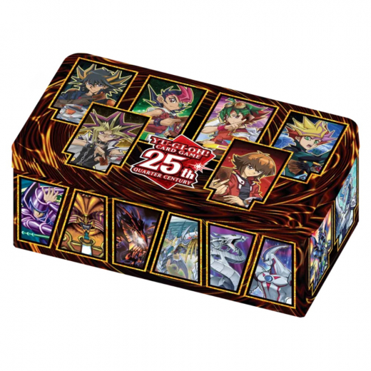 Yu-Gi-Oh! TCG: 25th Anniversary Tin - Dueling Heroes i gruppen SELSKABSSPIL / Kortspil hos Spelexperten (YGO542-3)