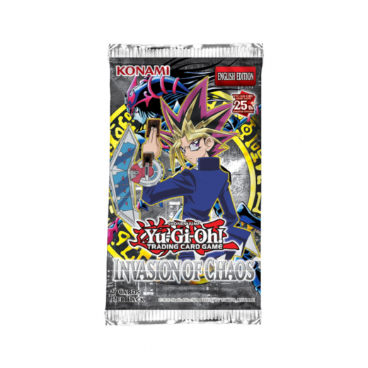 Yu-Gi-Oh! TCG: 25th Anniversary Edition - Invasion of Chaos Booster Pack i gruppen SELSKABSSPIL / Kortspil hos Spelexperten (YGO653-6-BOS)