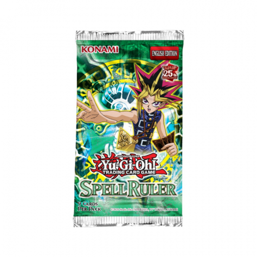 Yu-Gi-Oh! TCG: 25th Anniversary Edition - Spell Ruler Booster Pack i gruppen Nyheder hos Spelexperten (YGO673-4-BOS)