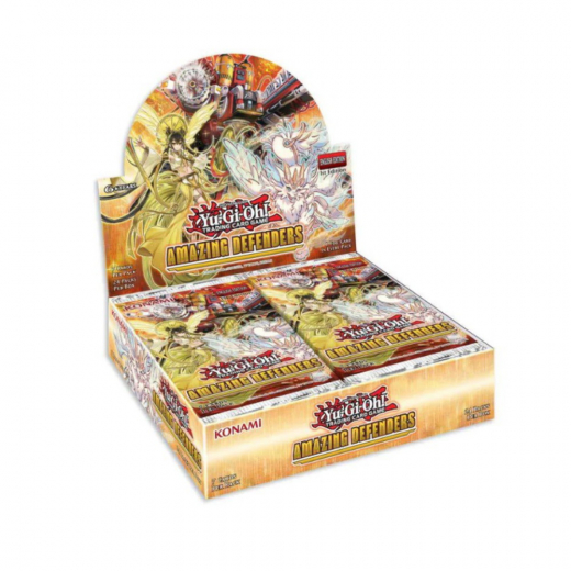 Yu-Gi-Oh! TCG: Amazing Defenders Booster Display i gruppen SELSKABSSPIL / Kortspil hos Spelexperten (YGO823-1-DIS)