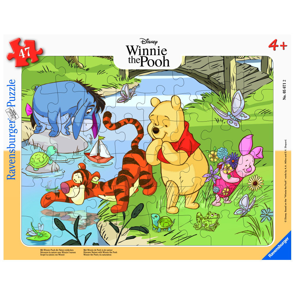 Ravensburger: Oplev Naturen Med Peter Plys 47 Brikker