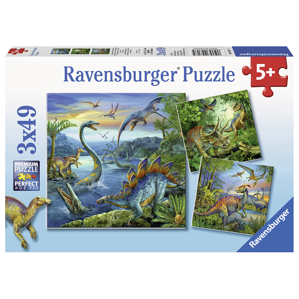 Ravensburger Dinosaur Fascination 3x49 Brikker
