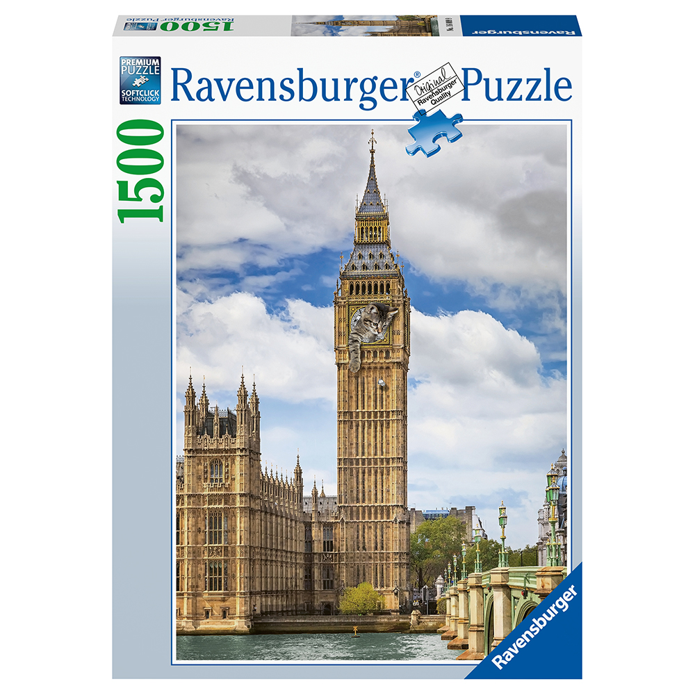 Ravensburger Funnycat on Big Ben 1500 Brikker