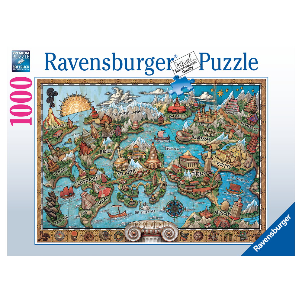 Ravensburger: Mysterious Atlantis 1000 Brikker