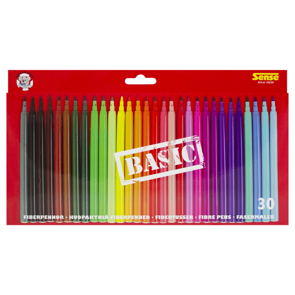 Sense - Fiberpenne Basic 30-Pak