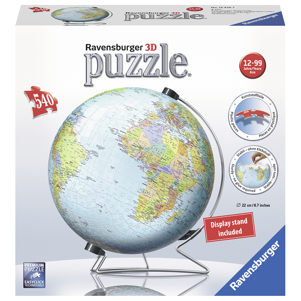 Ravensburger 3D World Globe 540 brikker