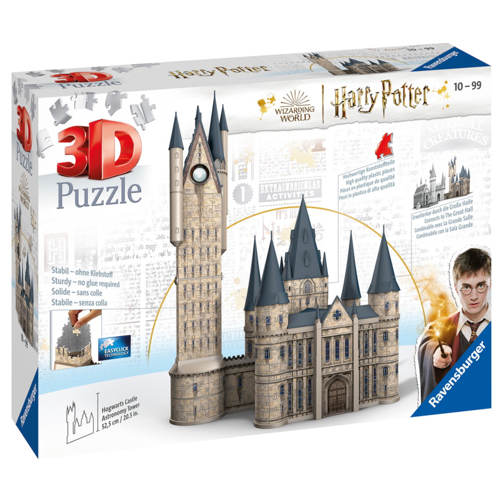 Ravensburger 3D Harry Potter Hogwarts Castle Astronomy Tower 540 Brikker