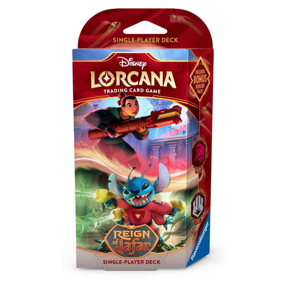 Disney Lorcana TCG: Reign of Jafar Single Player Deck - Ruby & Steel