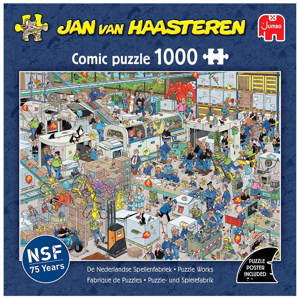 Jan van Haasteren: Puzzle Works 1000 Brikker