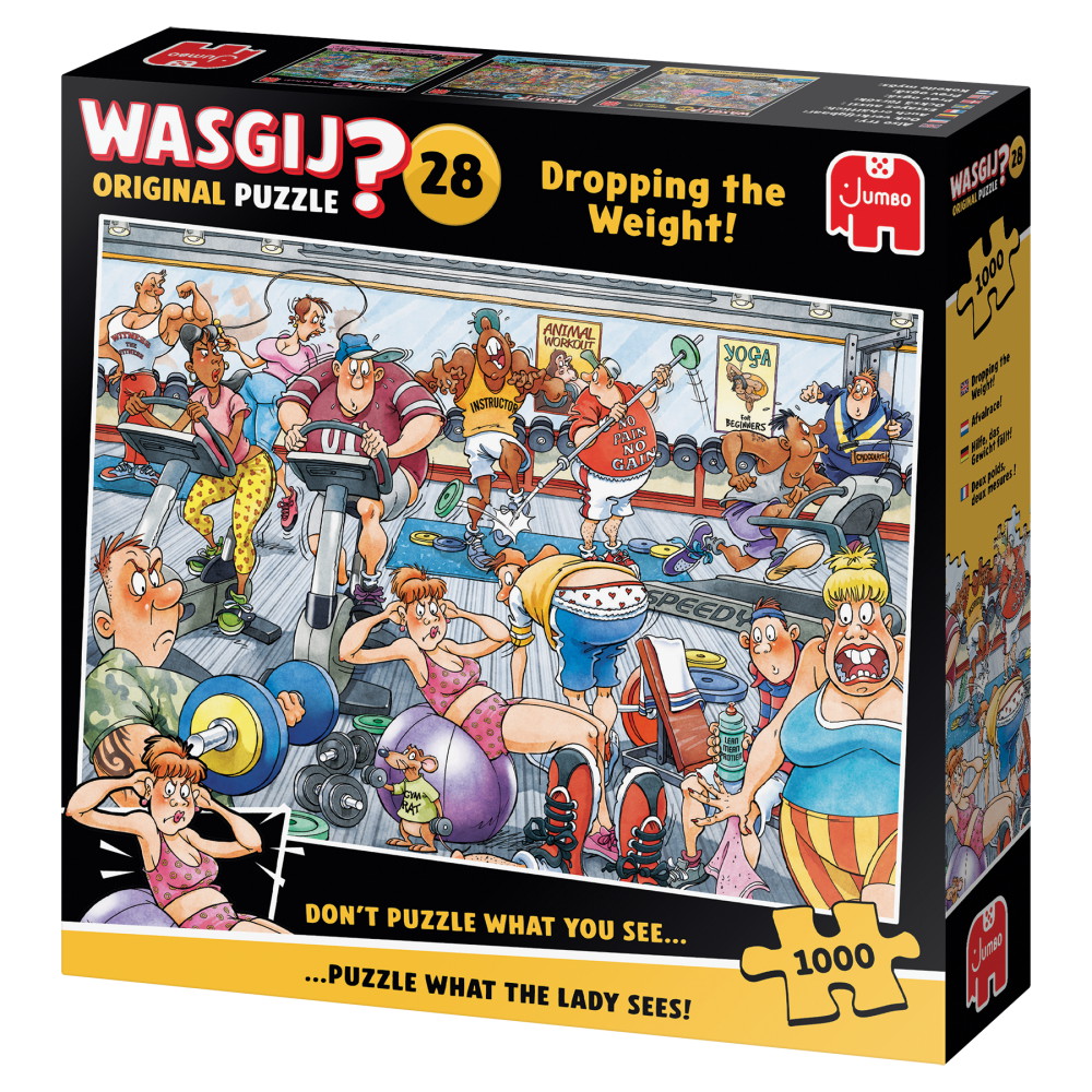 Wasgij? Original #28 - Dropping the weight! 1000 Brikker