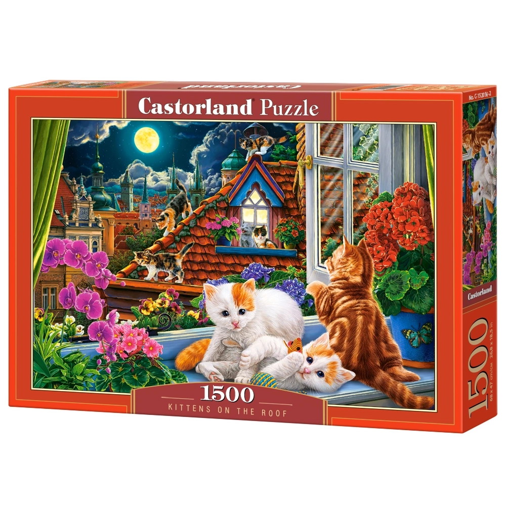 Castorland - Kittens on the Roof 1500 Brikker