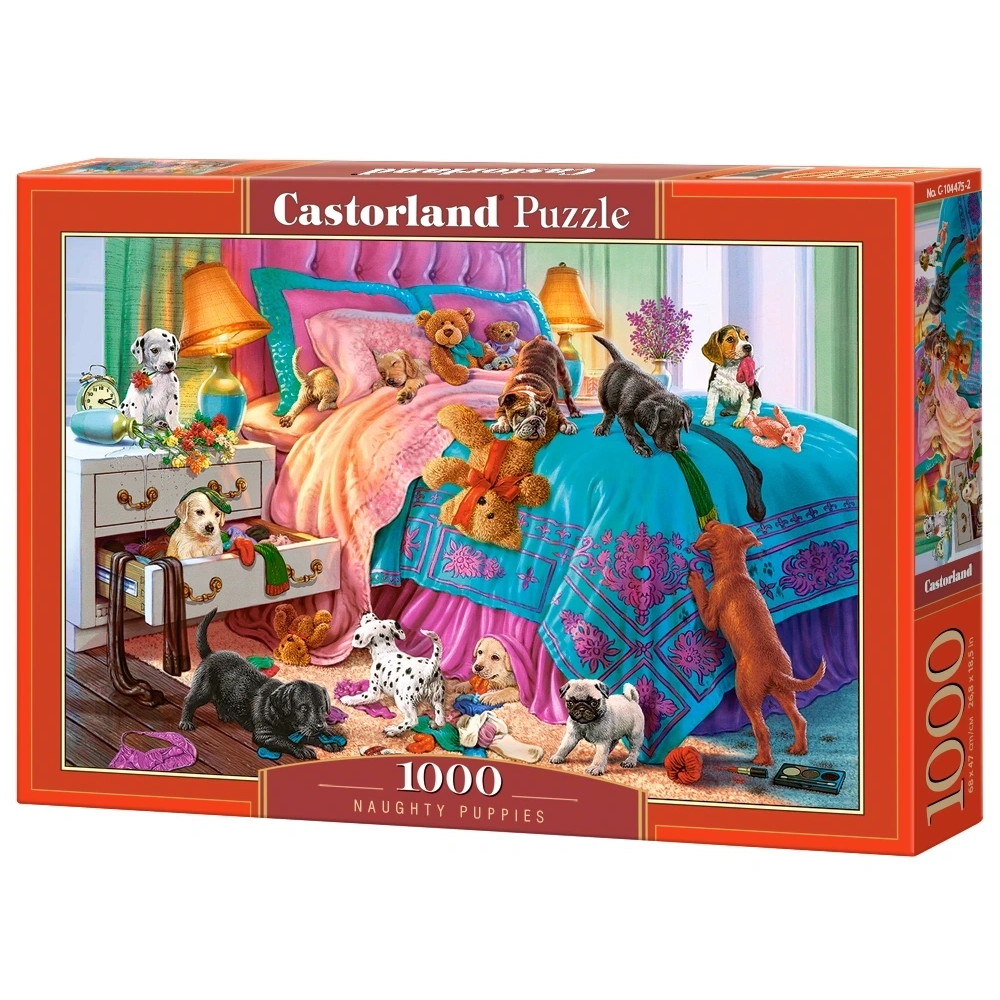 Castorland - Naughty Puppies 1000 Brikker