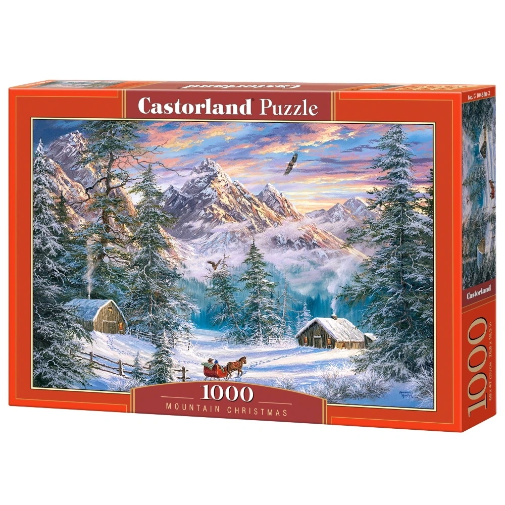 Castorland - Mountain Christmas 1000 Brikker