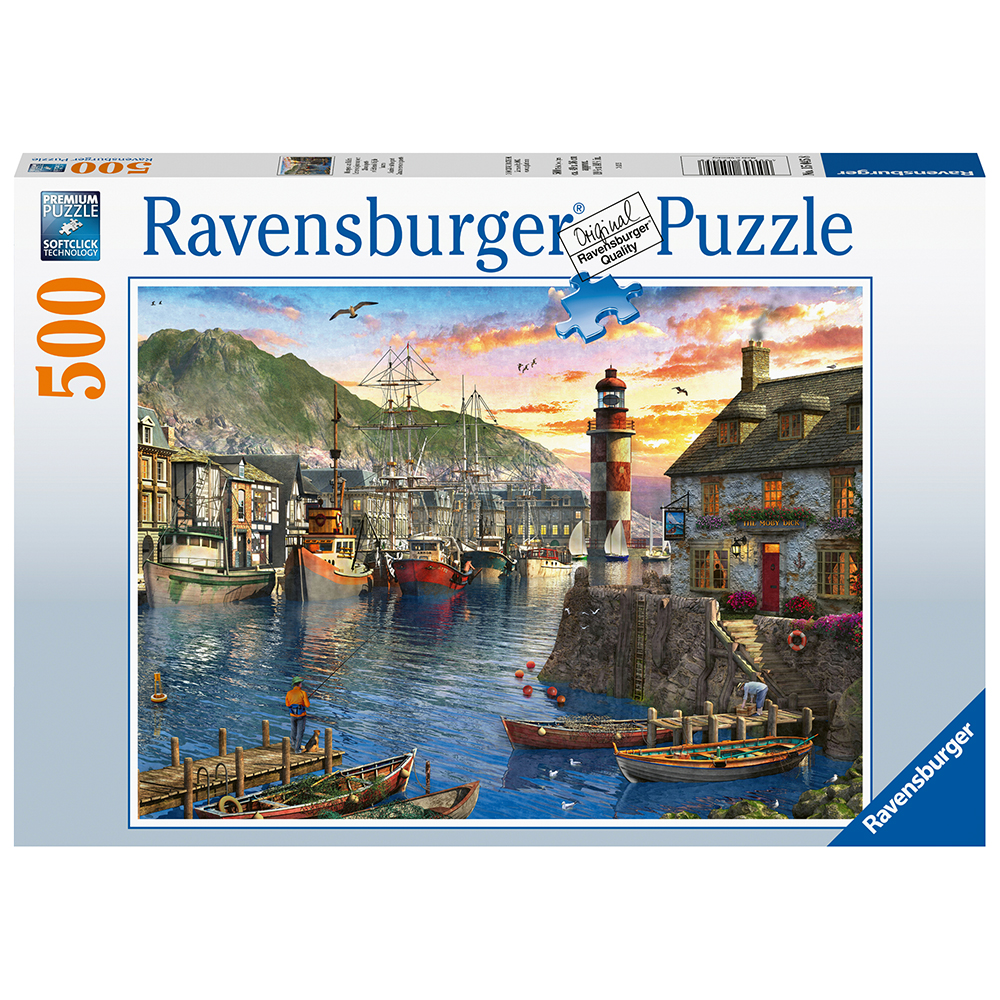 Ravensburger: Sunrise at the port 500 Brikker