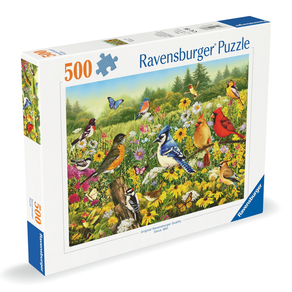 Ravensburger Birds In The Meadow 500 Brikker