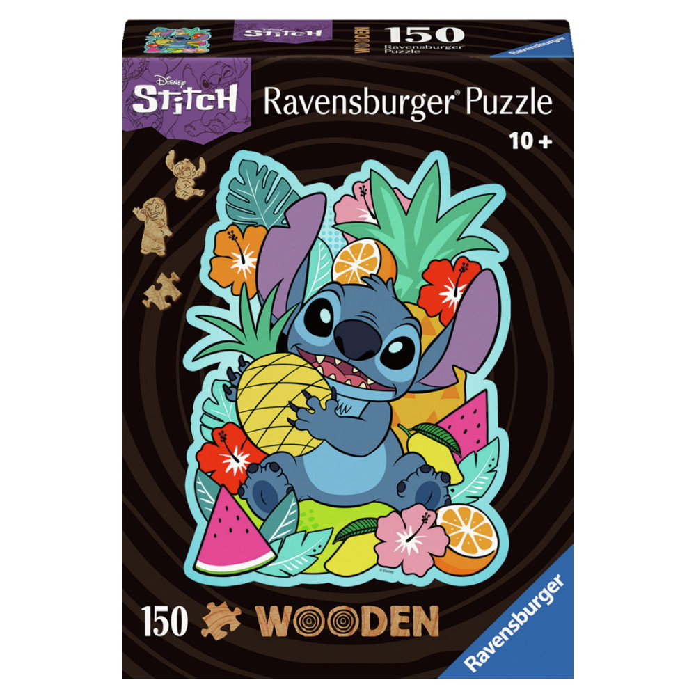 Ravensburger -  Wooden Disney Stitch 150 Brikker
