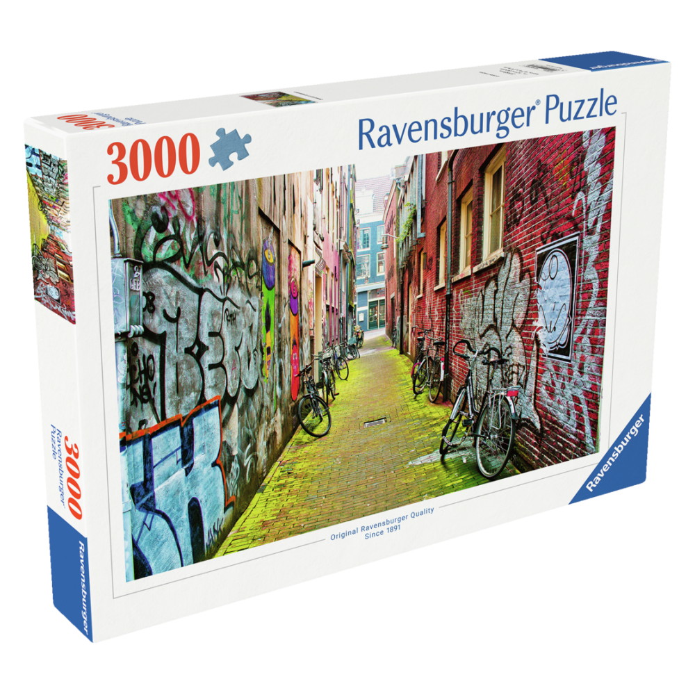 Ravensburger Street Art in Amsterdam 3000 Brikker