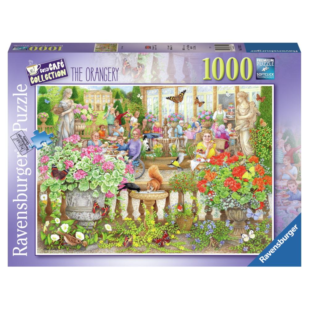 Ravensburger: Cosy Café Secret Garden 1000 Brikker