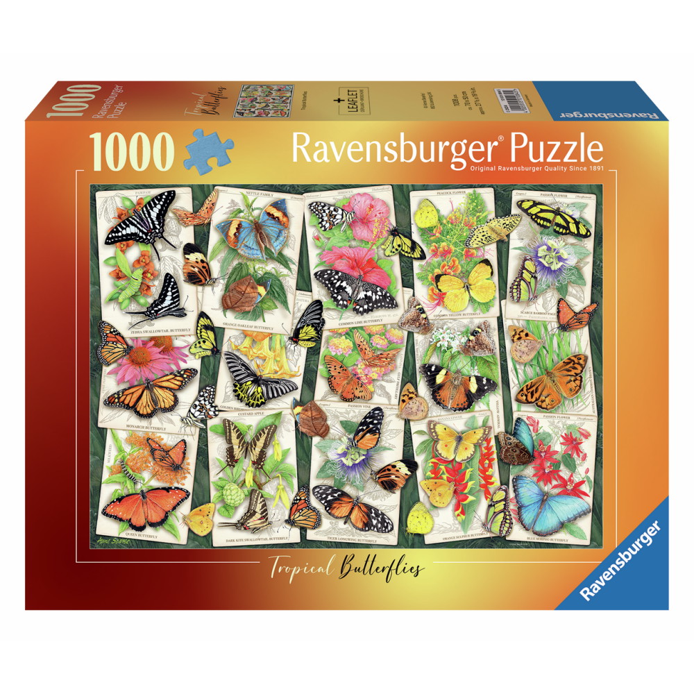 Ravensburger: Tropical Butterflies 1000 Brikker