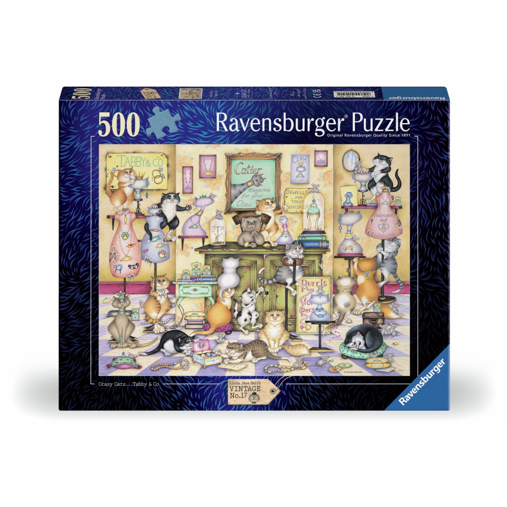 Ravensburger: Crazy Cats Taby & Co. 500 Brikker
