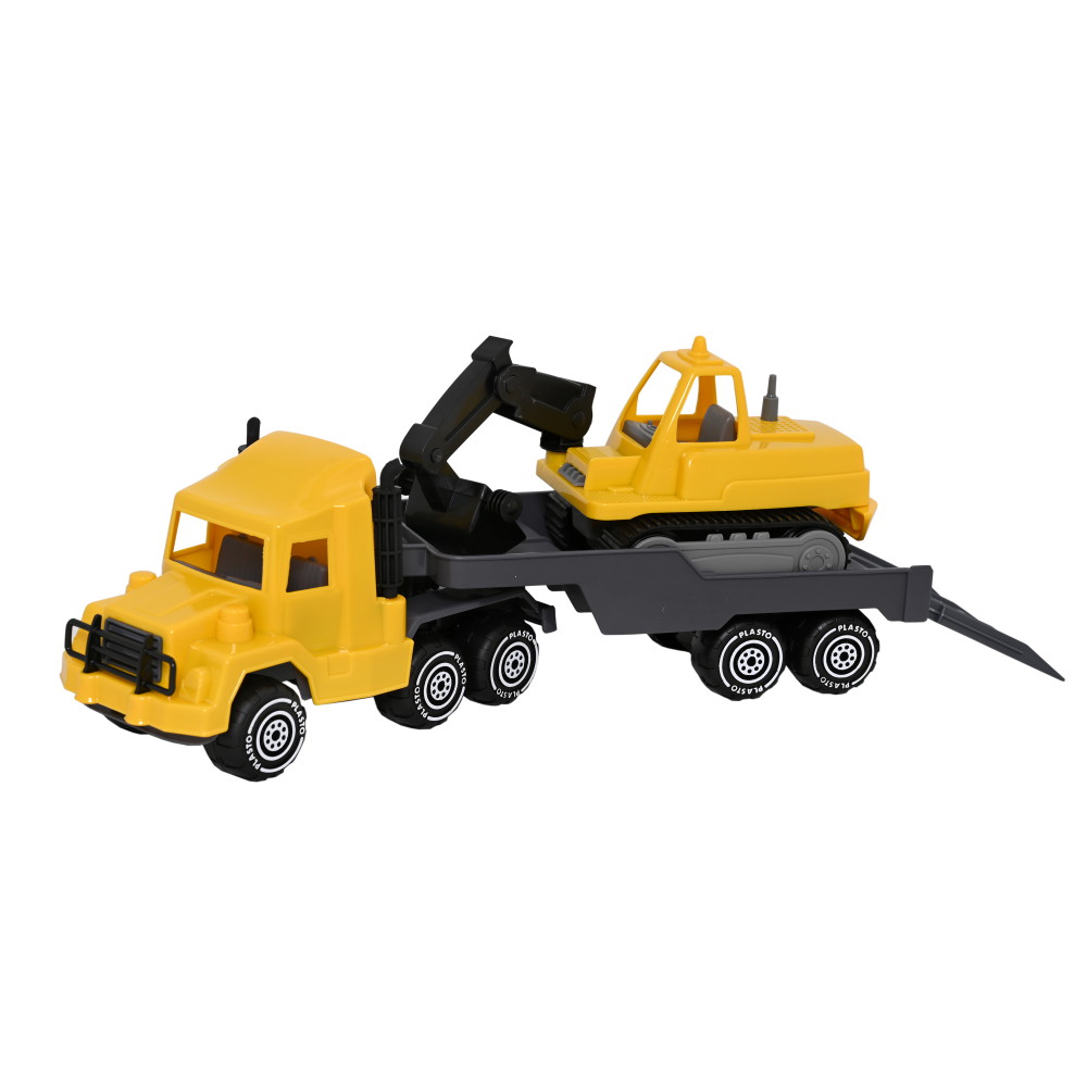 Plasto Lang traktor med gravemaskine