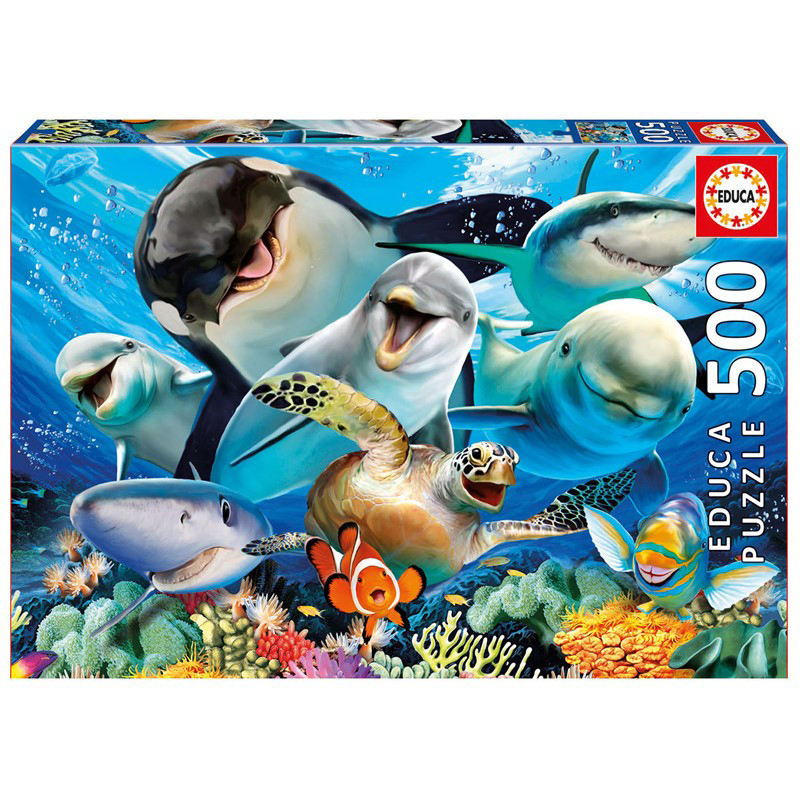 Educa Underwater Selfies 500 brikker