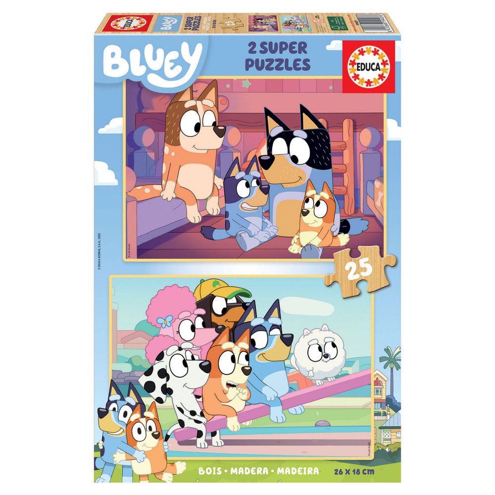 Educa Bluey 2 x 25 Brikker
