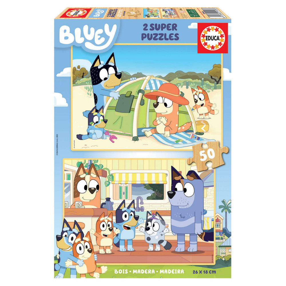 Educa Bluey 2 x 50 Brikker