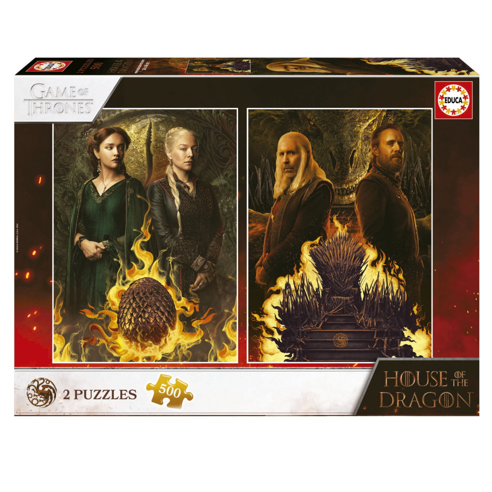 Educa: House Of The Dragon 2x500 Brikker