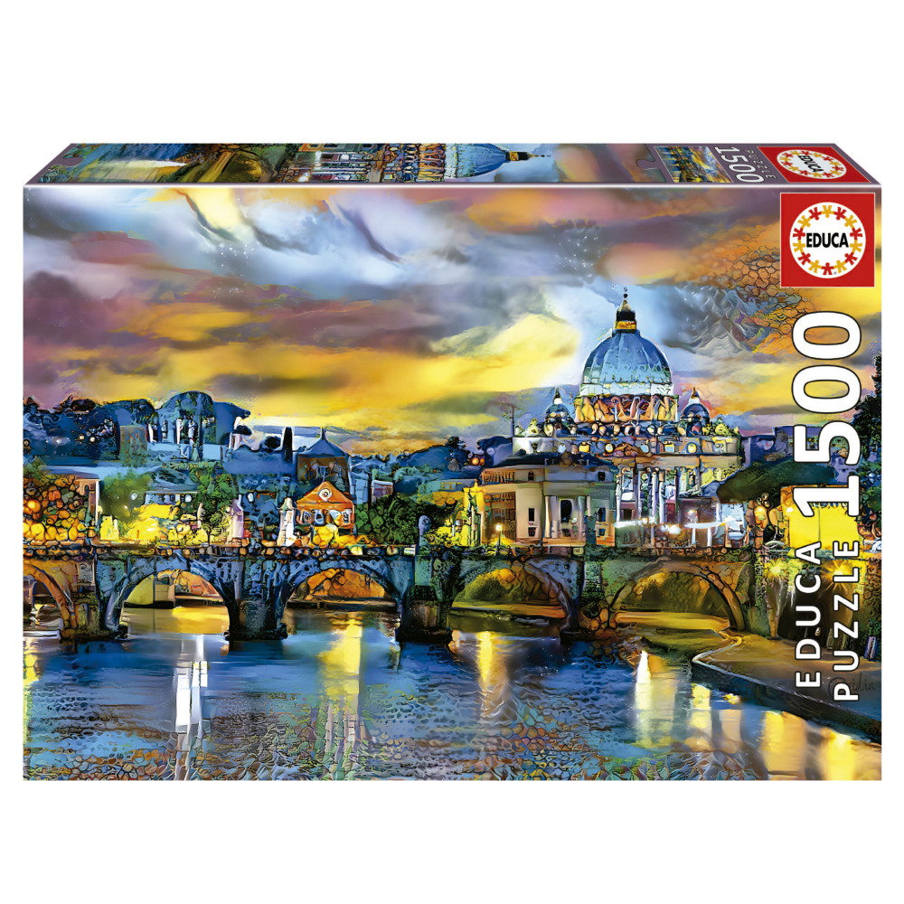 Educa Peter s Basilica And The St. Angelo Bridge 1500 Brikker