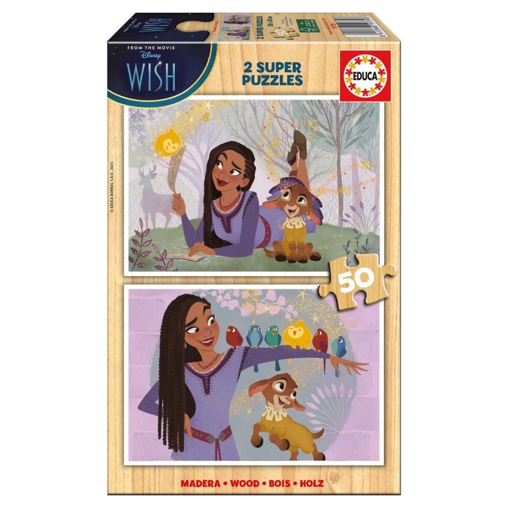 Educa Disney Wish 2 x 50 Brikker