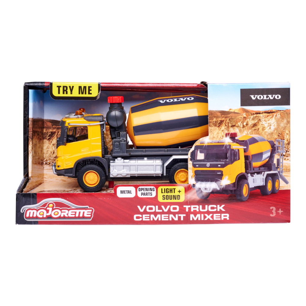 Volvo lastbil med cementblander