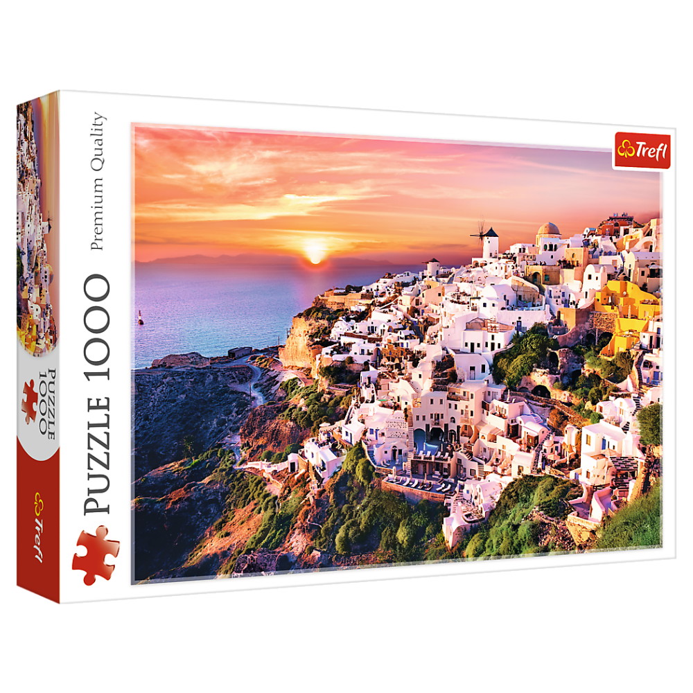 Trefl Sunset over Santorini 1000 Brikker