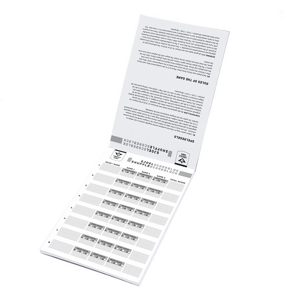 Shuffleboard - score blok