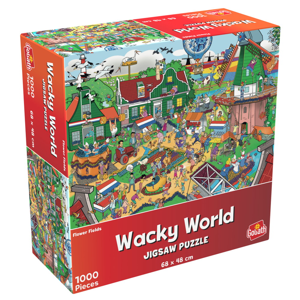 Wacky World: Dutch Flower Fields 1000 Brikker