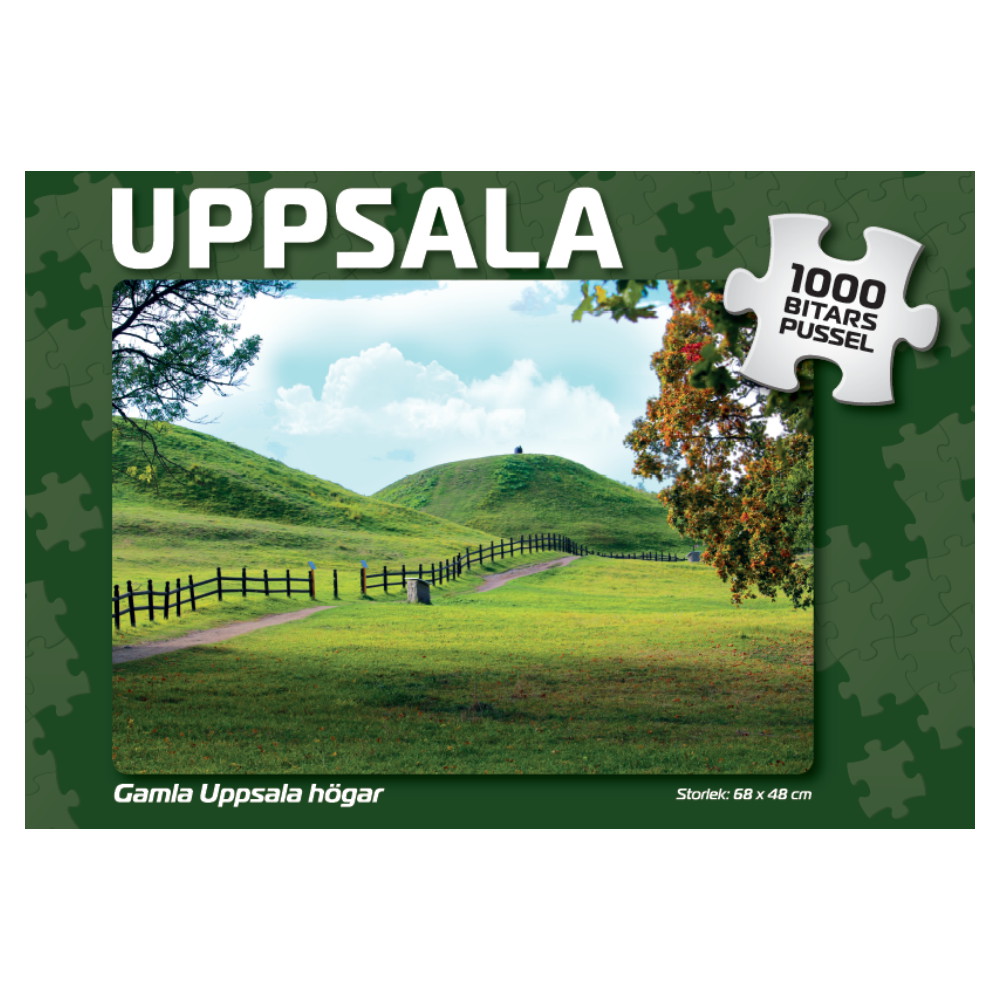 Puslespil: Gamla Uppsala högar 1000 Brikker