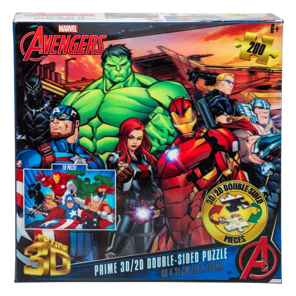 Puslespil - Marvel Avengers, 200 Brikker