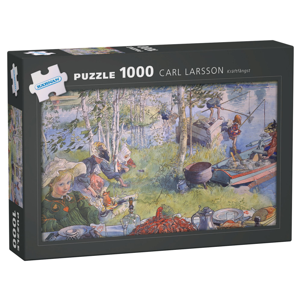 Kärnan Puslespil: Carl Larsson - Kräftfångst 1000 Brikker