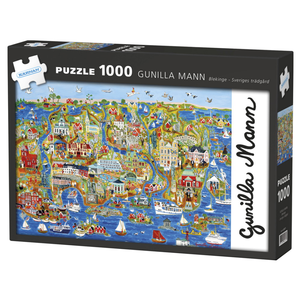 Kärnan Puslespil: Gunilla Mann, Blekinge - Sveriges Trädgård 1000 Brikker