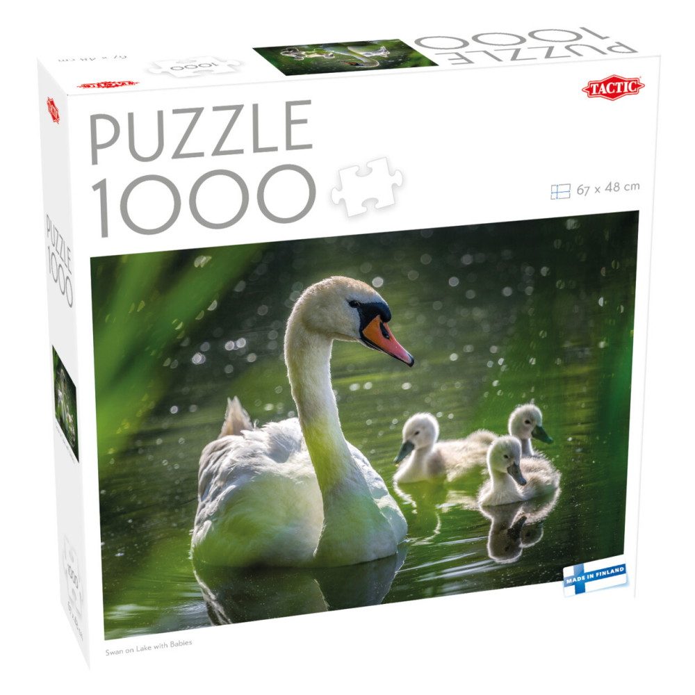 Tactic: Swan on Lake with Babies 1000 Brikker