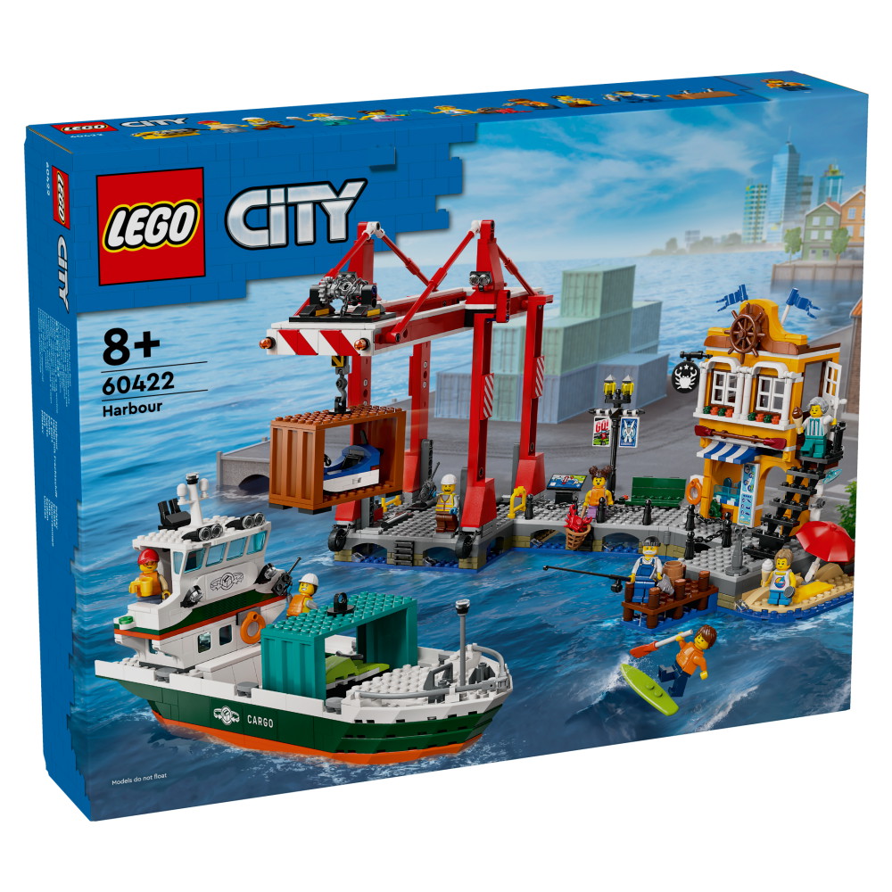 LEGO City - Havnefront med fragtskib