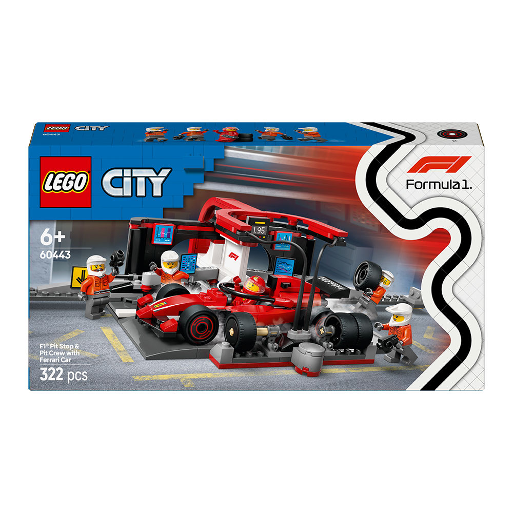 LEGO City - F1®-pitstop og pitcrew med Ferrari-bil