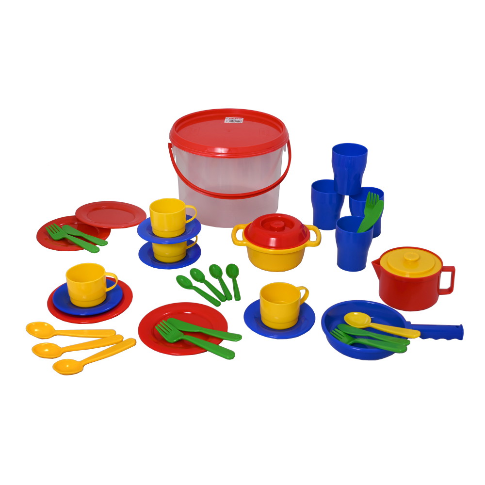 Plasto Spand med køkkenlegetøj