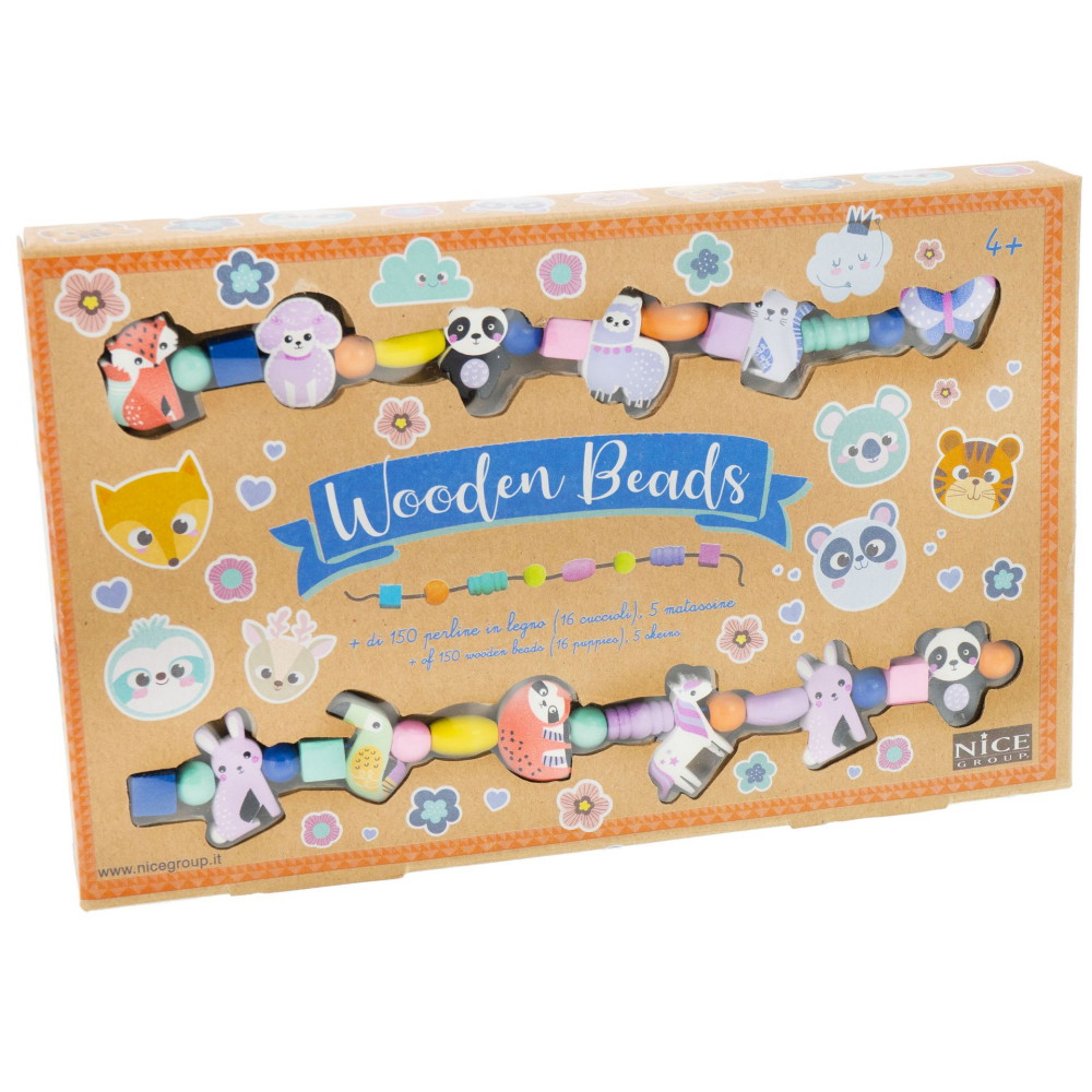 Nice Smykkesæt Træperler Dyr