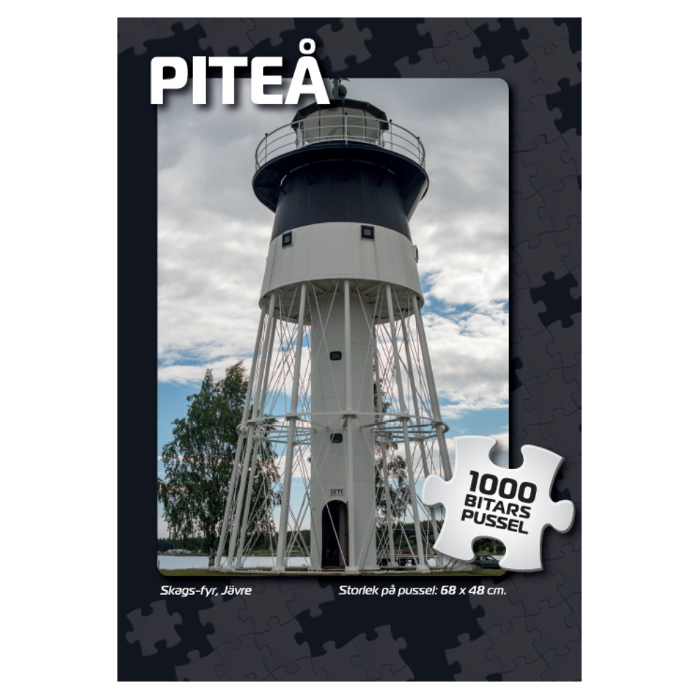 Puslespil: Piteå Skags-fyr, Jävre 1000 Brikker