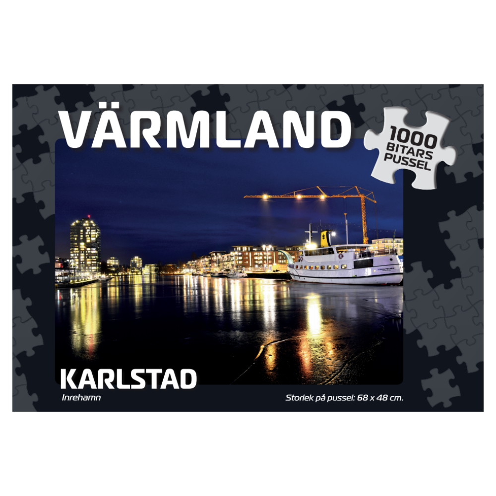 Puslespil: Karlstad Inrehamn 1000 Brikker