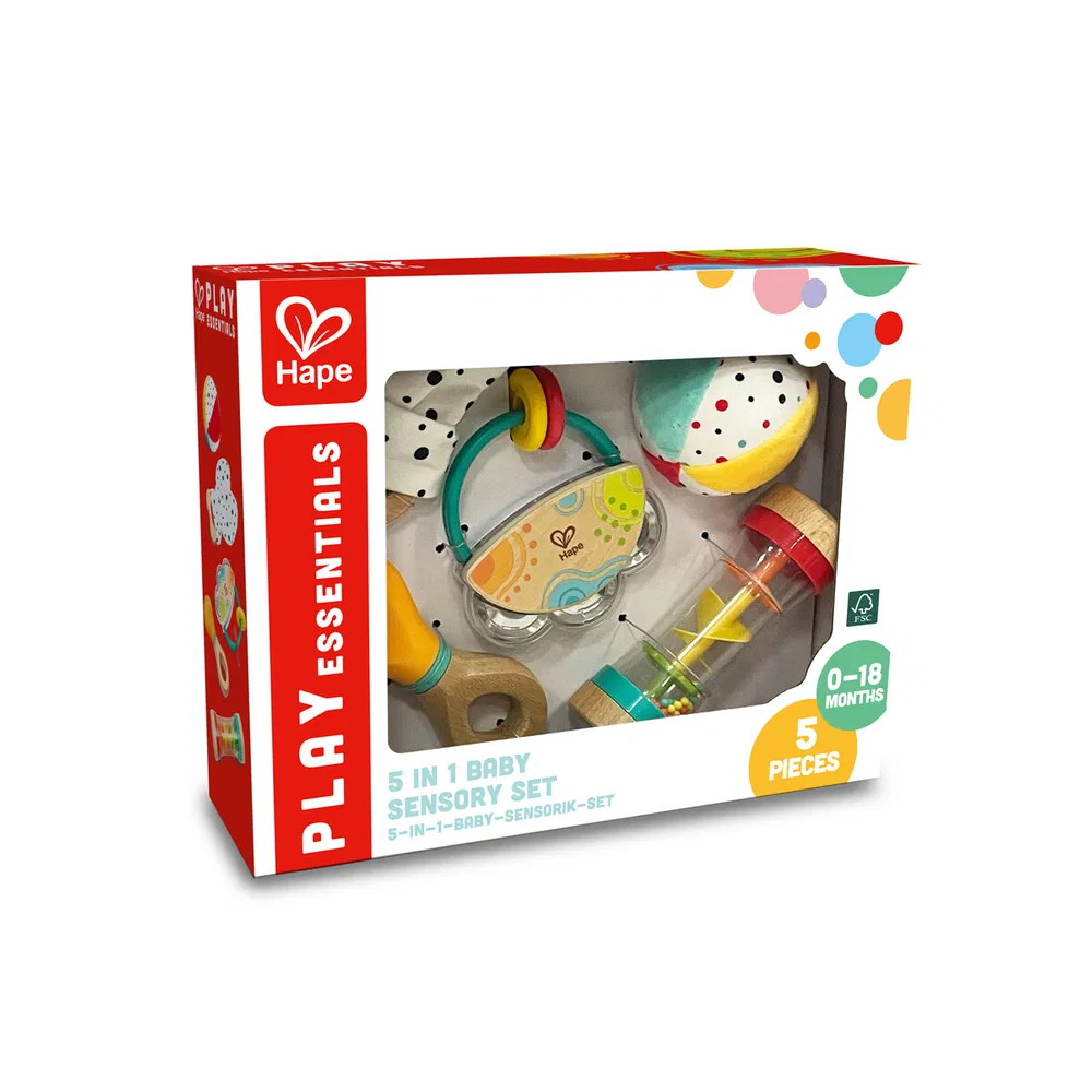 Hape 5 i 1 sensorisk sæt